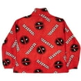 thumbnail image 3 of Marvel Deadpool Men's Snap-Up Pullover Fleece Jackets - Lightweight Sweatshirt Coat with Pockets for Adults (Sizes S-XXXL), 3 of 7