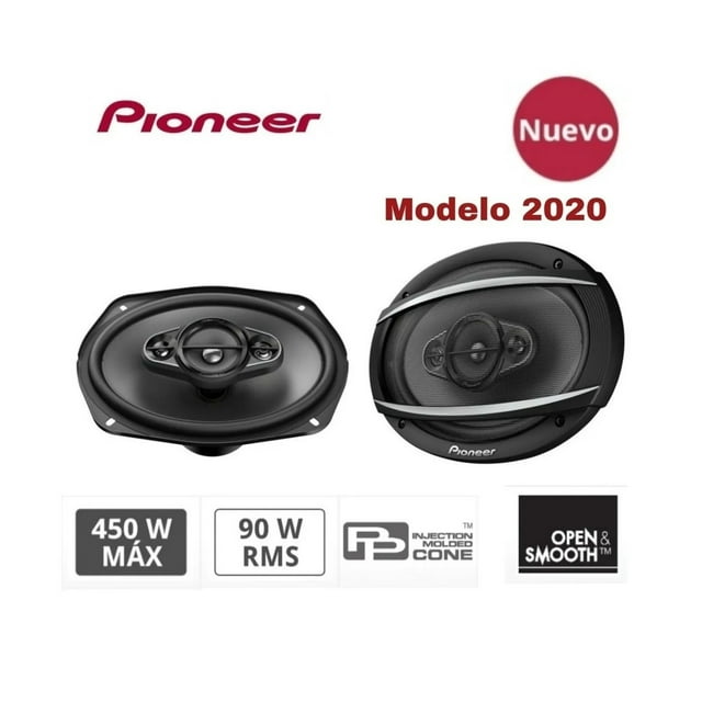 Bocinas Pioneer 6x9 Ts-a6967s + Q Ts-a6960f Gama Alta 450w Pioneer Ts-a6967s