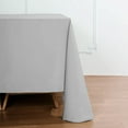 thumbnail image 4 of Efavormart 90" SILVER Wholesale Linens Polyester Square Linen Tablecloth for Kitchen Dining Catering Wedding Birthday Party Events, 4 of 7