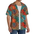 thumbnail image 2 of Kdxio Men'S Hawaiian Shirt For Men Short Sleeve Shirt Mandala Colorful 1 Summer Casual Holiday Beach Button Down T-Shirts, 2 of 5
