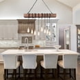 thumbnail image 6 of LNC 8-Light Farmhouse Linear Chandelier for Kitchen Island, 6 of 11