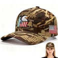 thumbnail image 2 of USA 250th Anniversary Hat 1776–2026 Patriotic Eagle Embroidered Baseball Cap Unisex, 2 of 3