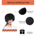 thumbnail image 3 of Women's Winter Faux Fur Cossak Russian Style Hat Warm Cap, 3 of 6