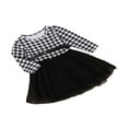 thumbnail image 3 of EIMELI Bébé Filles Plaid Robe Maille Tutu Robe de Fête de Noël Tenue, 3 of 6