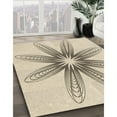thumbnail image 3 of Ahgly Company Machine Washable Indoor Round Transitional Wheat Beige Area Rugs, 8' Round, 3 of 7