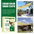 thumbnail image 5 of Vela de sombra rectangular de 4x1,6 m, tela de sombra, toldo transpirable, protección contra rayos UV para exteriores, jardín, terraza, balcón, color beige Excelente Rendimiento, 5 of 5