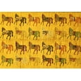 thumbnail image 1 of Ahgly Company Indoor Rectangle Abstract Yellow Modern Area Rugs, 2' x 3', 1 of 4