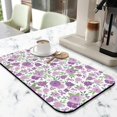 thumbnail image 2 of Washable Rubber Colorful Floral Dish Drying Mats for Kitchen Counter Home Large Coffee Bar Pad Accessories and Decor for Utensils Stemware 19.5''x12'', 2 of 7