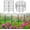 Black, variant on Decorative Garden Fence 17in x18ft, 18 Pack Rustproof Metal No Dig Fence Animal Barrier for Dog, Arched Flower Bed Edging Ornamental Wire Border Panel Fencing for Yard Patio Outdoor Decor