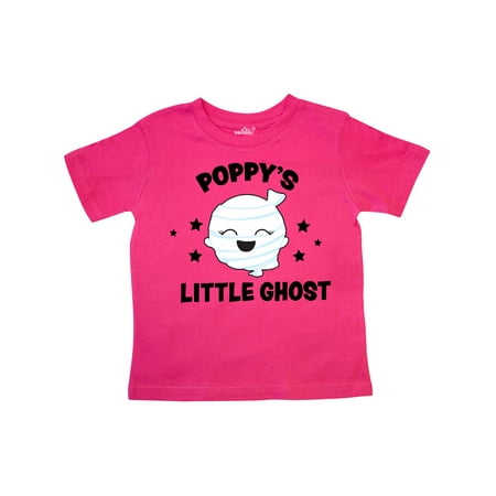 

Inktastic Cute Poppy s Little Ghost with Stars Gift Toddler Toddler Girl T-Shirt