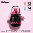 thumbnail image 4 of Sidagar 60 oz Stainless Steel Insulated Water Bottle with Straw and Carry Handle, Black, 4 of 7