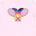 thumbnail image 4 of Inktastic Tennis Racket Heart Cute Girls Baby T-Shirt, 4 of 5