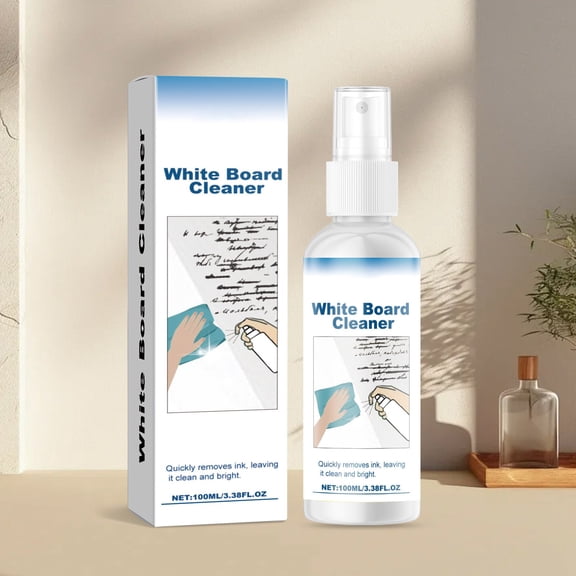 Whiteboard Cleaner Dry Erase Board Cleaner Removes Stubborn Marks on Whiteboards Large Head Oily Marker Cleaner 100ml Suitable for Classrooms, Offices and Home Use