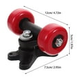 thumbnail image 2 of WHAMVOX Skateboard Hardware 1 Pair Skateboard Trucks Plastic Enhances Stability For Skateboarding, 2 of 8