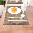 thumbnail image 5 of XMXT 1 Pcs Woven Placemats, News Old Fashioned Prints Stain Resistant Anti-Skid Placemat for Kitchen Table, 12 x 18 inches, 5 of 6