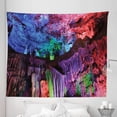 thumbnail image 1 of Colorful Tapestry, Rainbow Colored Rock Formation Theme Natural Beauties Composition Pastoral Photo, Fabric Wall Hanging Decor for Bedroom Living Room Dorm, 5 Sizes, Multicolor, by Ambesonne, 1 of 1