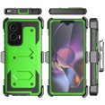thumbnail image 5 of eBizWare Moto G Stylus 5G 2024 Case, with [Built-in Screen Protector] and Belt Clip Holster, Shockproof Heavy Duty Protective Kickstand Phone Case Cover for Motorola Moto G Stylus 5G 2024 - Green, 5 of 9