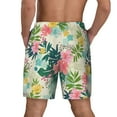 thumbnail image 4 of Uemuo Tropical Flowers Pattern Mens Swim Trunks Quick Dry Board Shorts with Mesh Lining, Stretch Beach Shorts Quick Dry No-Chafing Board Shorts-X-Large, 4 of 9