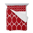 thumbnail image 7 of Red Abstract Twin XL Size Down Alternative Comforter, Lightweight Comforter Quilt Bedding Set with Pillow Shams Modern White Geometric Twisted Art All Seasons Bed Comforter Duvet Insert 68"x98", 7 of 7