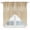 Brown, variant on Swag Valance Curtains for Windows, Teal Blue Light Filtering Kitchen Curtains with Rod Pocket, Modern Abstract Art Ombre Striped Decorative Window Treatment Valances for Living Room, 28x36 - 2 PCS