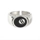 thumbnail image 1 of Anillo de Bola de Billar de 8 Bolas, Anillo de Billar de Ocho Bolas Negro con Número Ajustable, para Amantes de la Piscina, Anillo de Billar para Hombres, 1 of 7