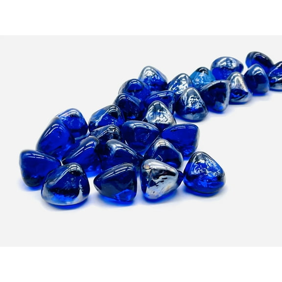 Midnight Diamond Jelly Bean Fire Glass 10 lbs
