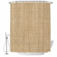 thumbnail image 2 of Shower Curtains for Bathroom, Khaki Waterproof Fabric Shower Curtain, Farmhouse Vintage Khaki Solid Color Modern Decorative Bathroom Curtain for Bathtub, 72"x84", No Hooks Included, 2 of 9