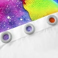 thumbnail image 5 of Gymnastics Curtains & Drapes,Gymnast Sports 30%-50% Blackout Curtains,Rainbow Starry Sky Window Curtains Tie Dye Ombre Window Treatments Sports 2 Panels 42"Wx63"L, 5 of 6