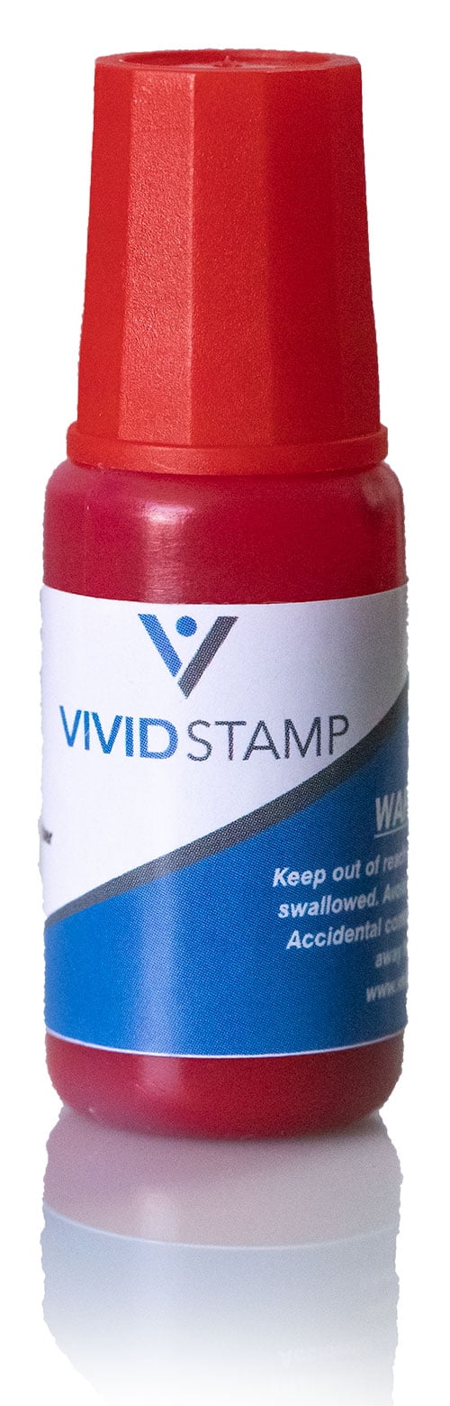 Vivid Stamp Refill Ink, .33Oz (Red)
