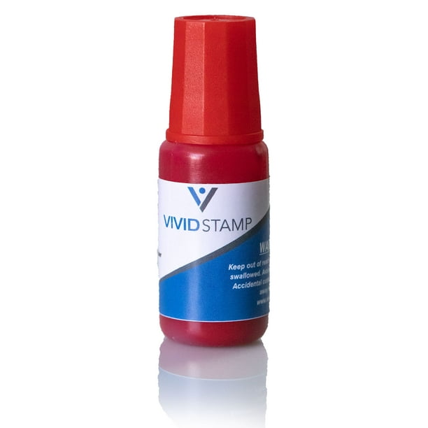 Vivid Stamp Refill Ink, .33Oz (Red)