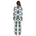 thumbnail image 3 of FORMRS Womens Pajama Set Long Sleeve Top and Pants with Pockets Soft Comfy Lounge Sleepwear, Sizes S-2XL, Gold Geometric Pattern, 3 of 7