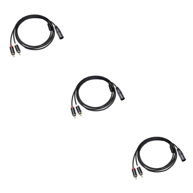 Matsuzay XLR Female to Male Adapter Cable Conversion Cord Equipment Power Sound Mixer Home Converter Connector Speaker Audio Amplifier Type1 NO1