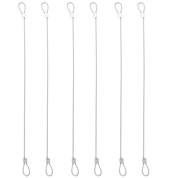 6 correas de seguridad de acero inoxidable con revestimiento colorido, compatibles con todas las series Hero y otros dispositivos de cámara (20 cm)