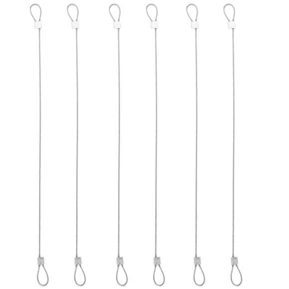 6 correas de seguridad de acero inoxidable con revestimiento colorido, compatibles con todas las series Hero y otros dispositivos de cámara (20 cm)