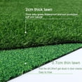thumbnail image 2 of Synthetic Artificial Grass Turf, High Density Garden Faux Grass Turf, Backyard Pet Dog Artificial Grass Mat，Party Playground Fake Grass Wedding Rug, 0.7/2cm Thick (Color : Green-2cm, Size :, 2 of 7