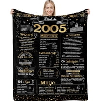 18th Birthday Gifts for Girls Boys 18th Birthday Decorations for Boys Happy Birthday Gifts for 18 Year Old Boys Teen Girls Gifts Ideas for Daughter Sons Sister Brother Back in 2005 Blanket 60x50Inch