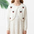 thumbnail image 5 of UACY Kids Girls Bolero Sweater Shrug, Long Sleeve Open Front Knit Cardigan for School, Party and Everyday Wear, 5 of 7