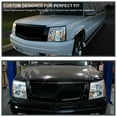 thumbnail image 2 of Spec-D Tuning Glossy Black Mesh Front Bumper Hood Grille Compatible with 2002-2006 Cadillac Escalade EST ESV, 2 of 7