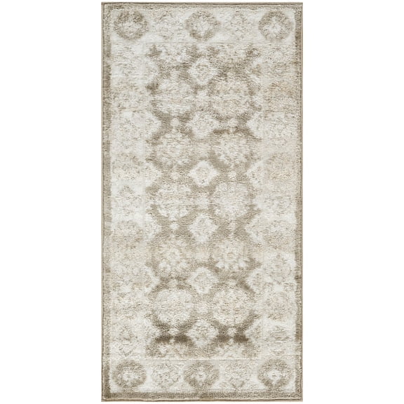 Nourison Dekor 2' x 4' Ivory Taupe Vintage Indoor Rug
