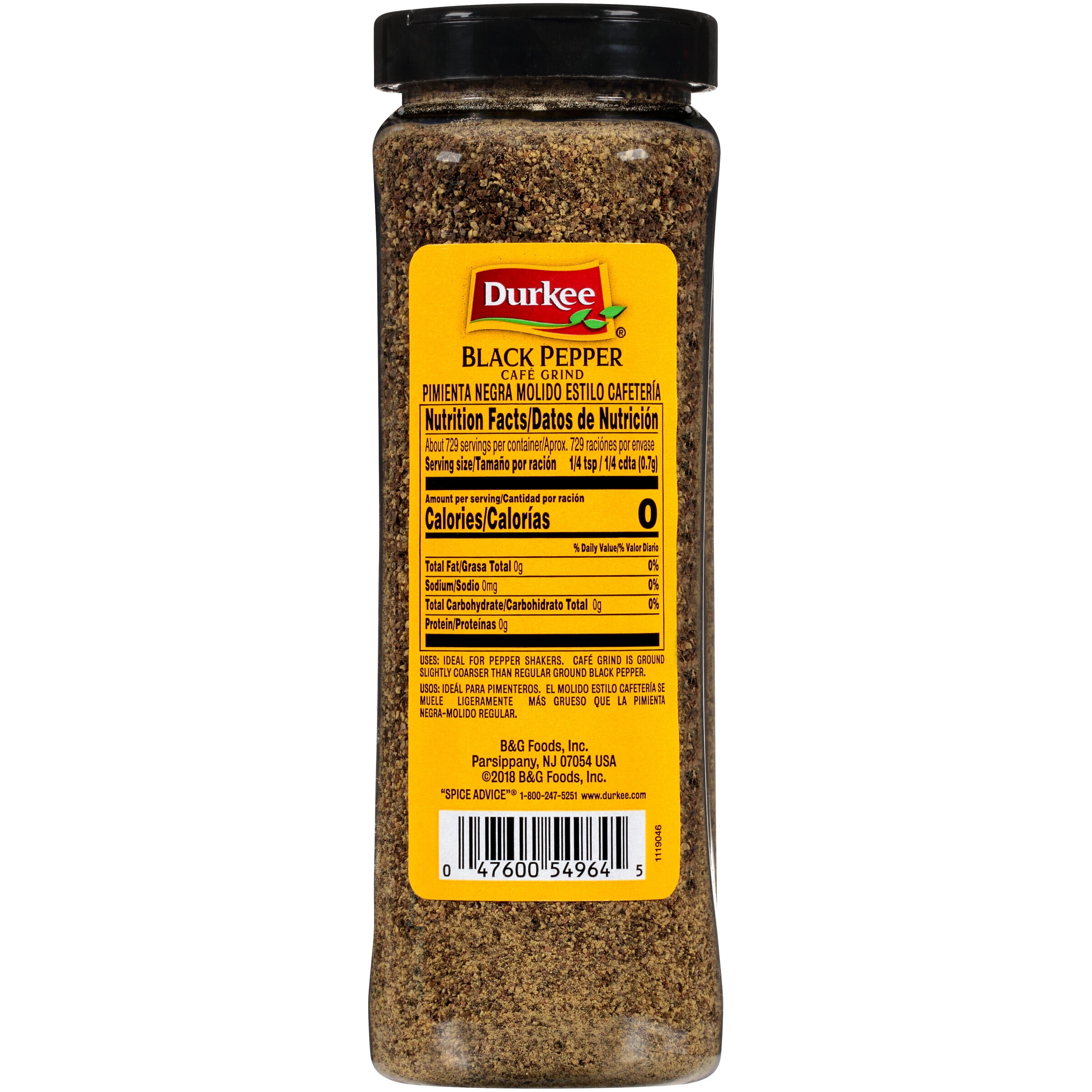 Durkee® Black Pepper Café Grind 18 oz. Shaker