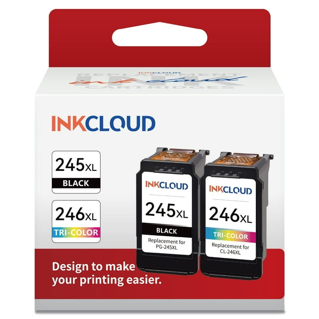 Cartuchos de tinta INKCLOUD compatibles con Canon PG-245XL CL-246XL