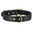 thumbnail image 4 of Pet Artist Genuine Leather Pet Dog Collars Heavy Duty Adjustable for Small Medium Large Dogs with Brass Buckle, 4 of 12