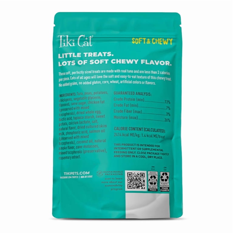 Tiki Cat Soft & Chewy Grain Free Tuna Treats, 8 × 2 oz. photo 2