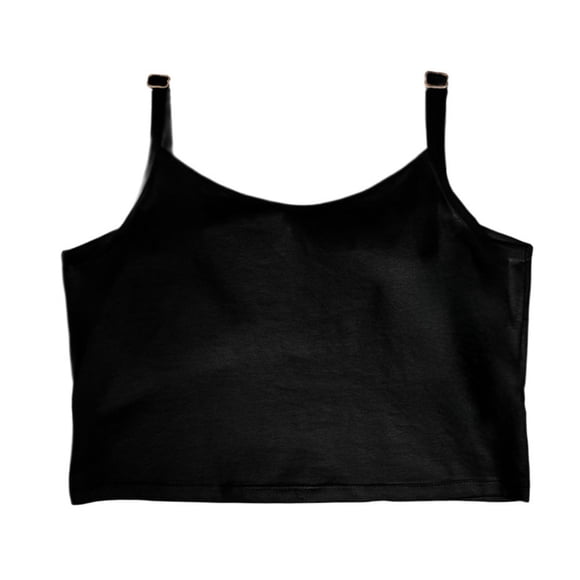 Top Ilusión para Dama, con Pad Integrado Negro Talla EG