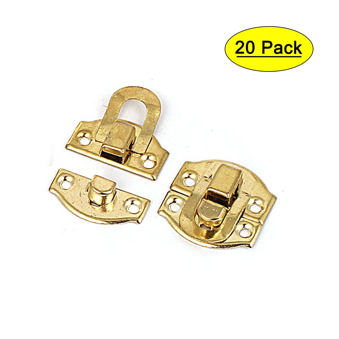 Color : Silver Stainless Steel Lock 2pcs Vintage Toolbox Locks Jewelry Chest Box Antique Metal Buckle Suitcase Case Toggle Lock Hasp Latch Thickened Solid 