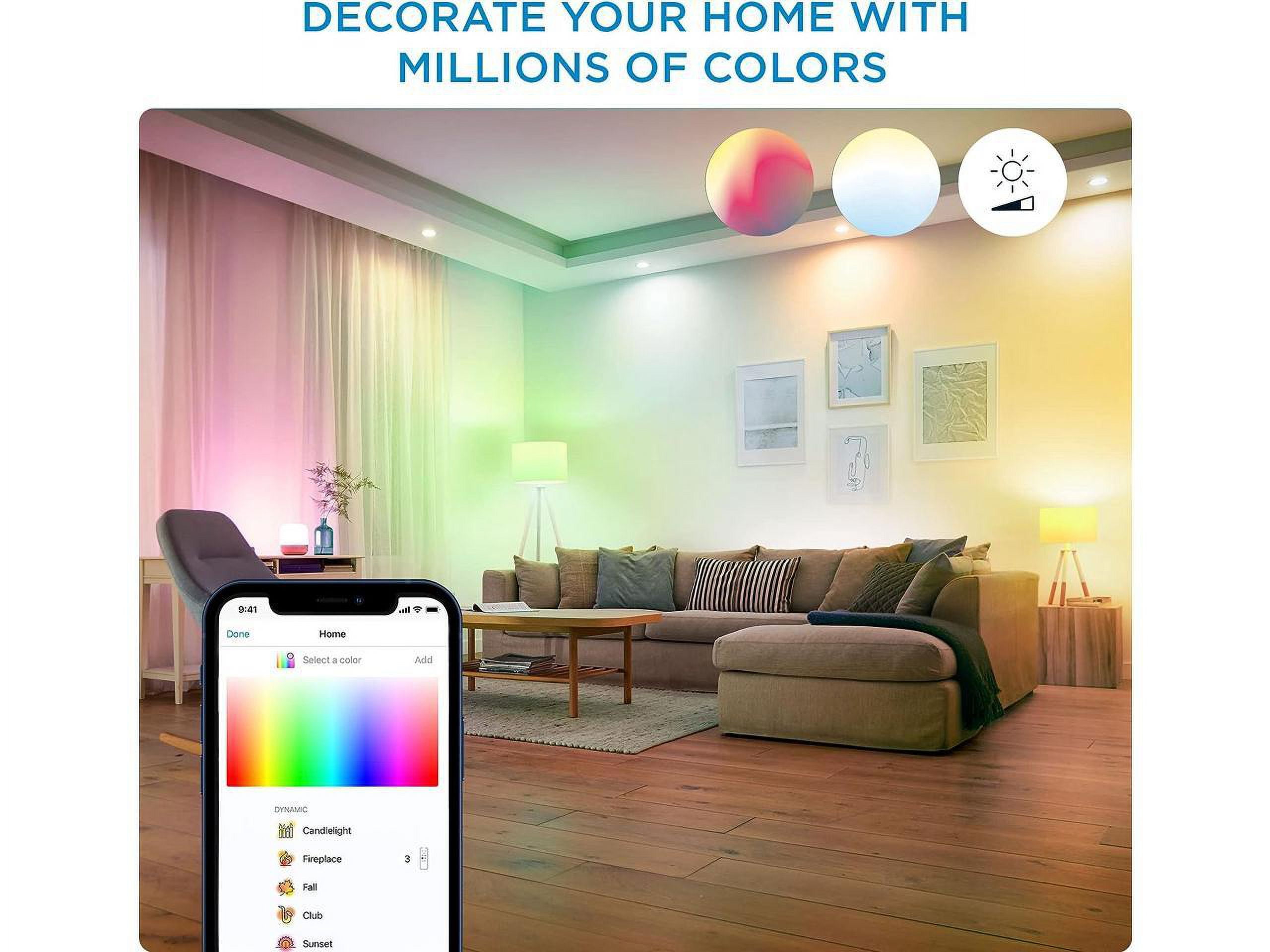 Wiz 603514 Color 14.5W A21 E26 Wi-Fi Smart Bulb