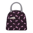 thumbnail image 1 of Lukts Sac à Lunch Portable Imprimé Sensibilisation au Cancer du Sein, Sac à Lunch Pique-Nique - Imperméable, Isolant Thermique et Froid, Adapté pour l'École, le Travail, 1 of 6