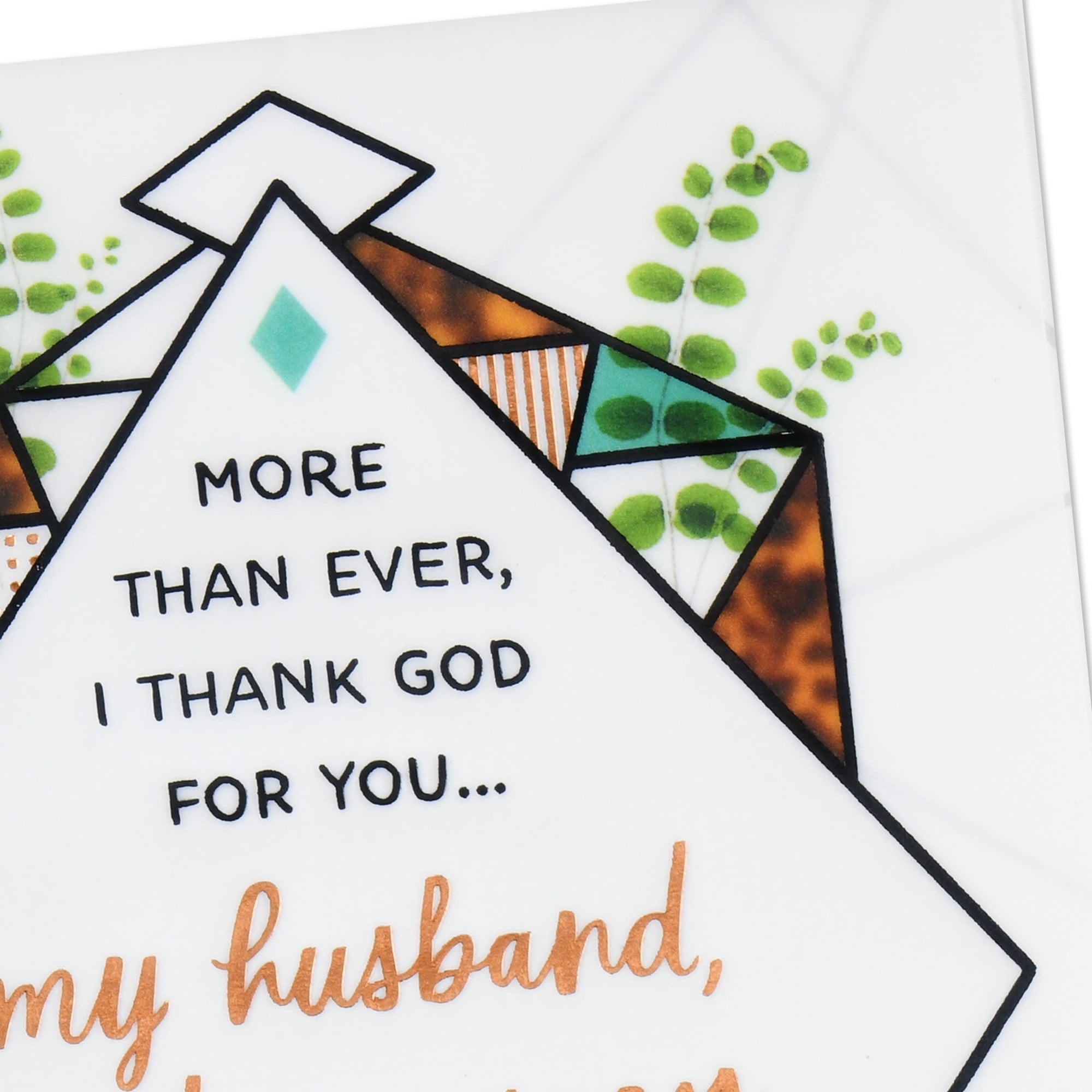 Hallmark Religious Birthday Card for Husband (I Thank God for You)