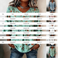 thumbnail image 3 of Pink Shirts for Womens 3/4 Sleeve Fall Slim Fit Basic Shirt Layer for Office, 3 of 4