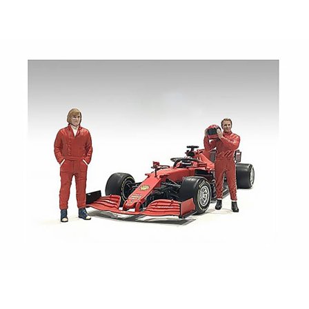 Racing Legends 70s Diecast Figures for 1-43 Scale Models - Set of 2